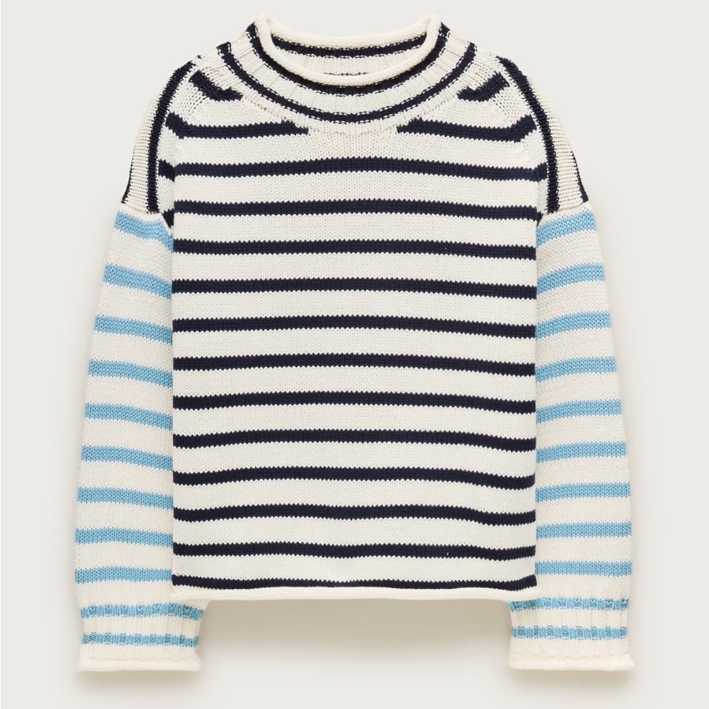 Jcrew 2025 Striped Rollneck sweater NWT